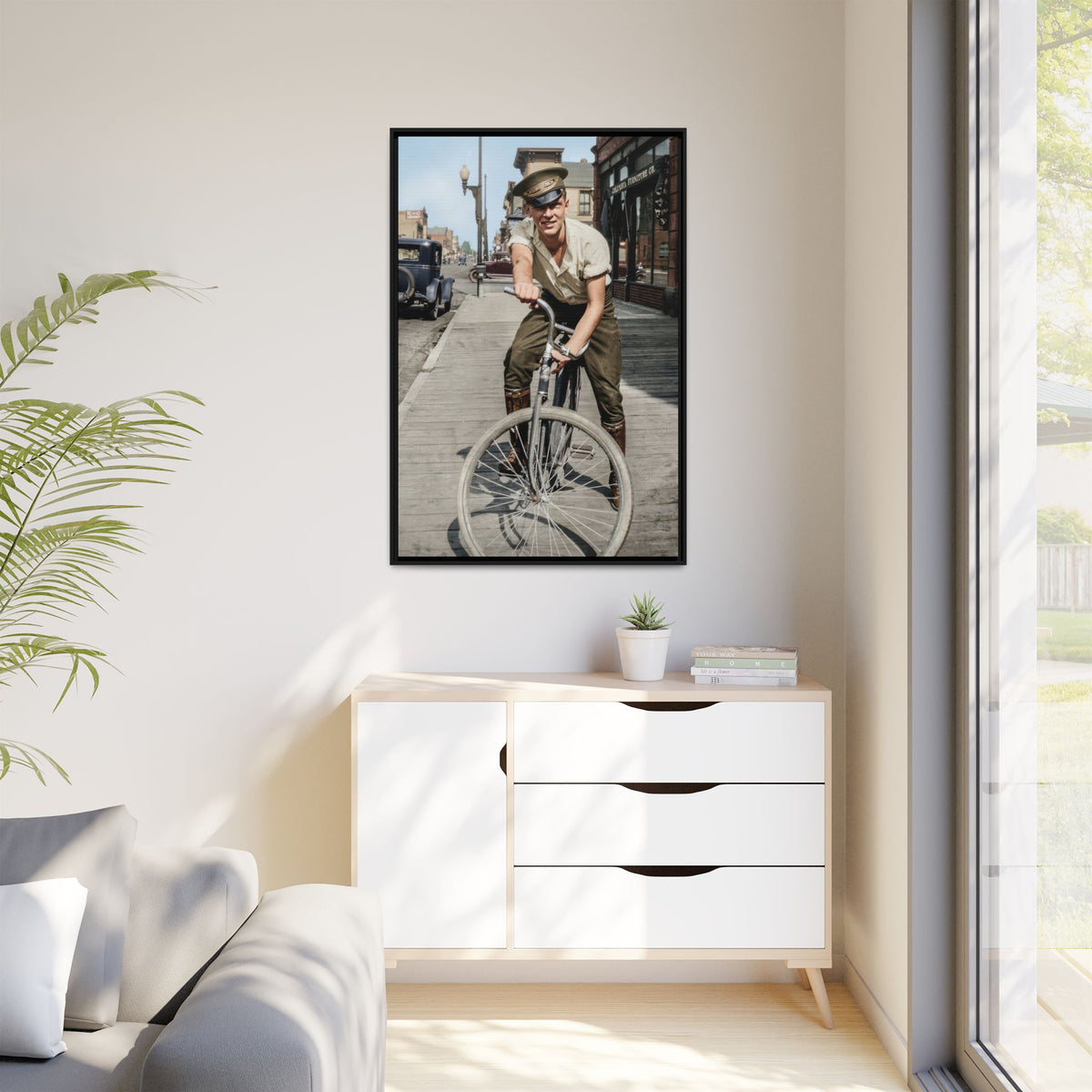 celibataire 007 | Framed Vintage Photo - Matte Canvas