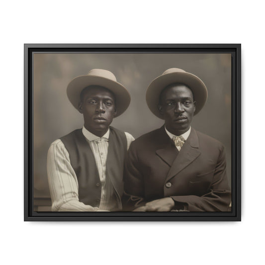 paire 103 | Framed Vintage Photo - Matte Canvas