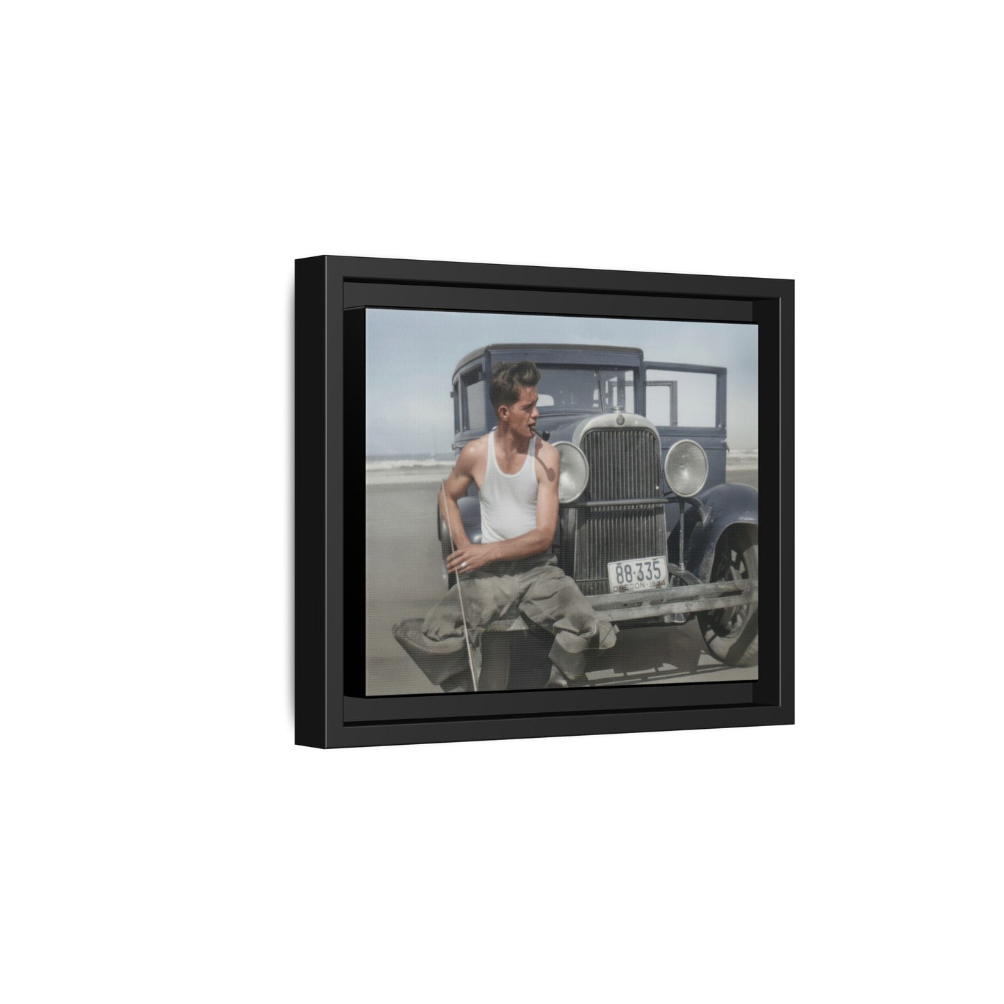 celibataire 008 | Framed Vintage Photo - Matte Canvas