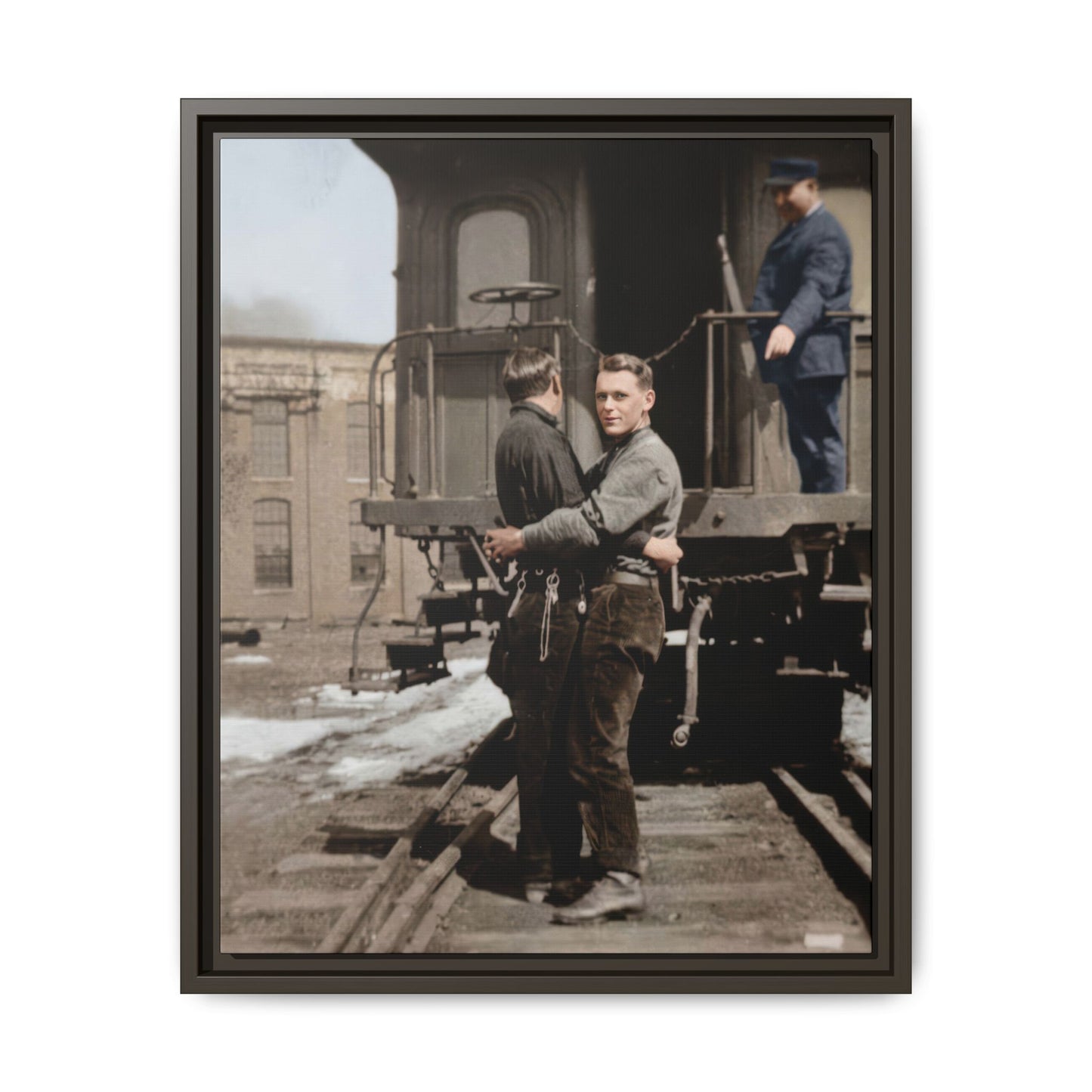 paire 018 | Framed Vintage Photo - Matte Canvas