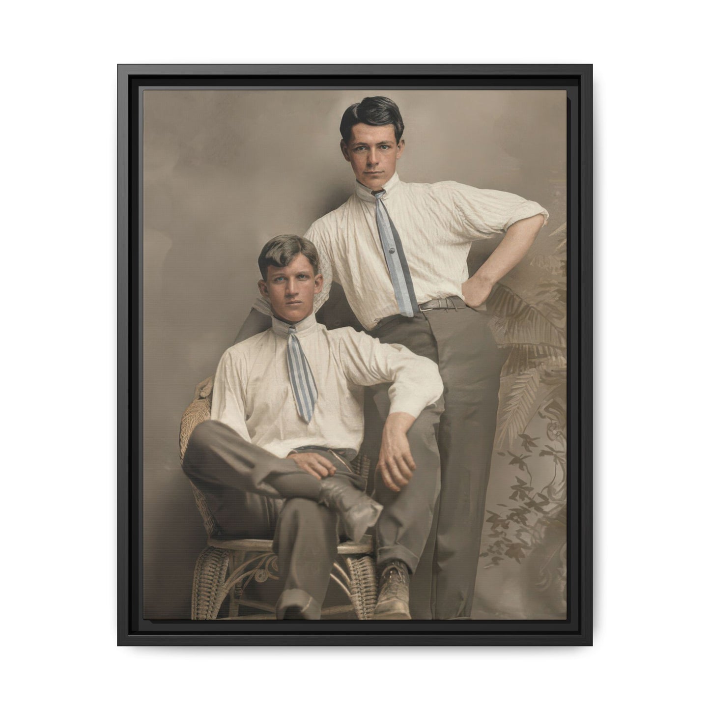 paire 101 | Framed Vintage Photo - Matte Canvas