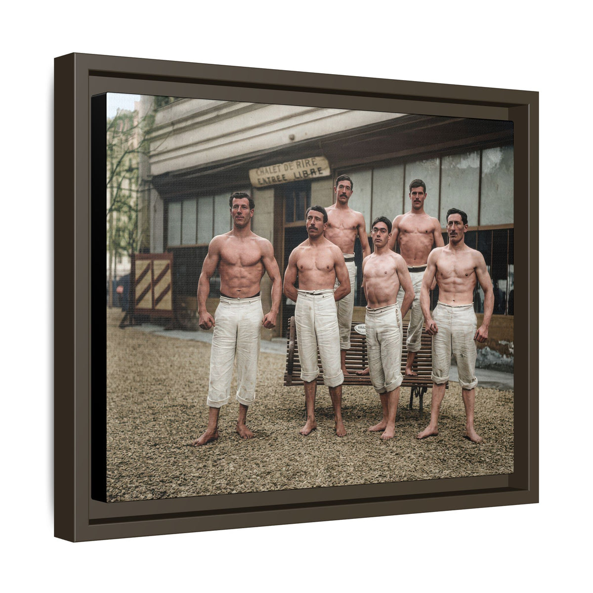athlétisme 044 | Framed Vintage Photo - Matte Canvas