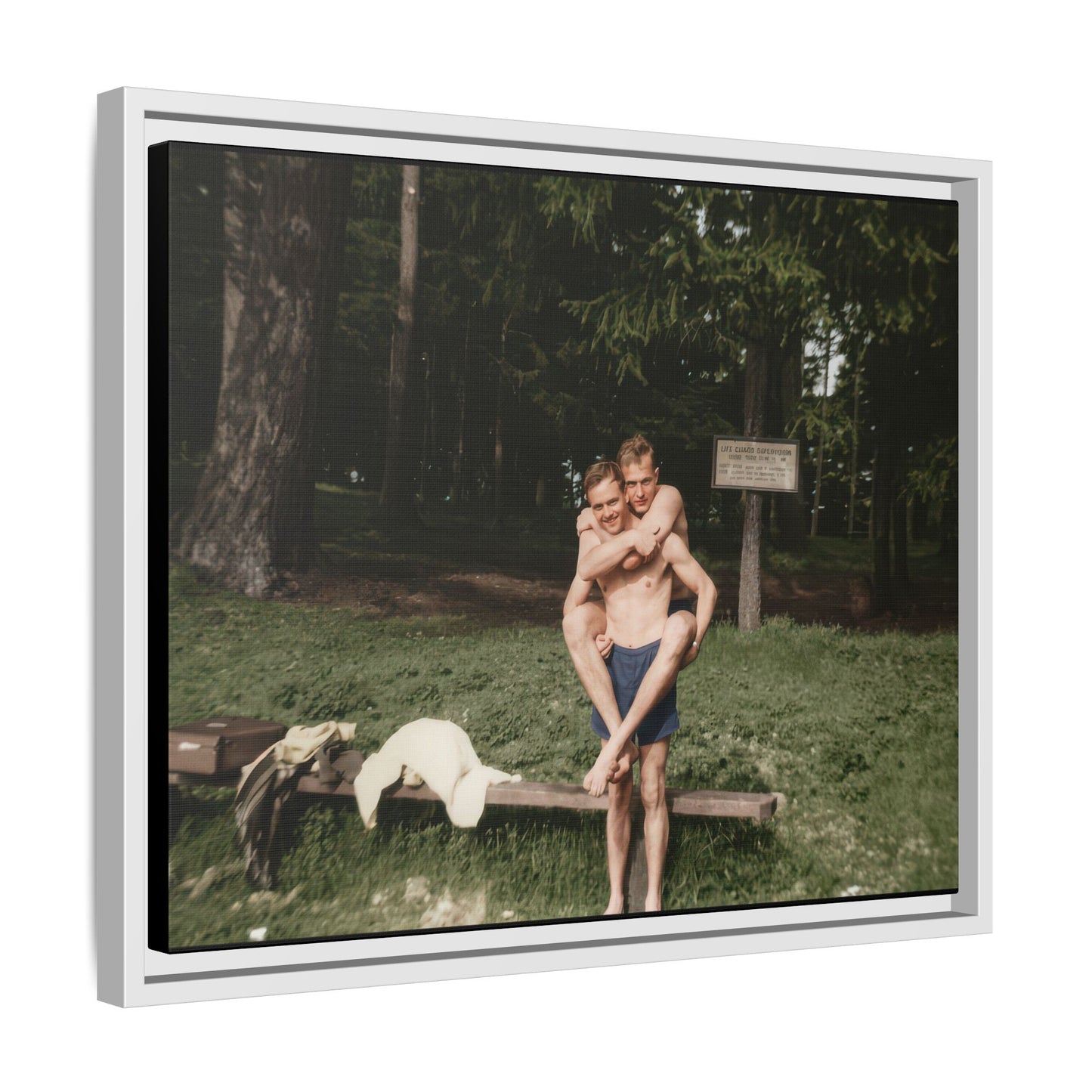 nager 009 | Framed Vintage Photo - Matte Canvas
