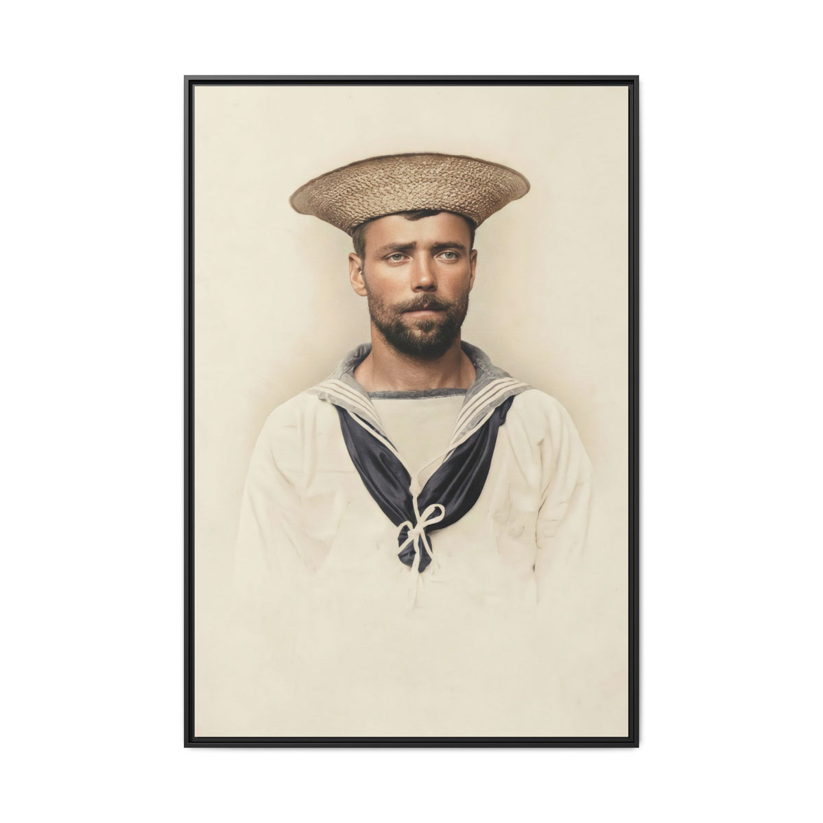 celibataire 020 | Framed Vintage Photo - Matte Canvas