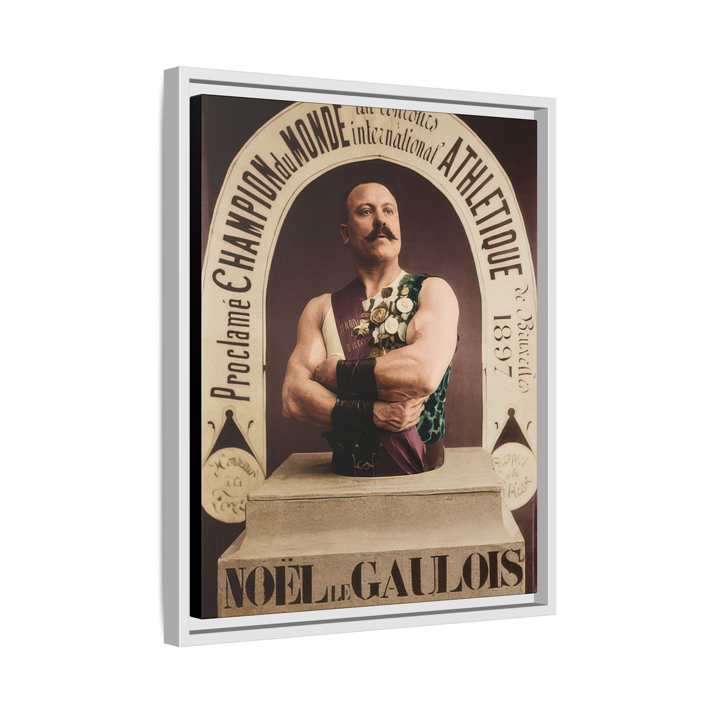 athlétisme 045 | Framed Vintage Photo - Matte Canvas