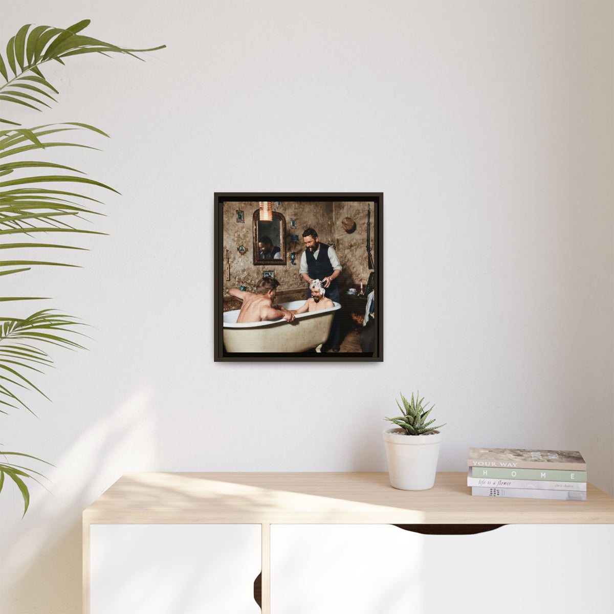 hommes 031 | Framed Vintage Photo - Matte Canvas2