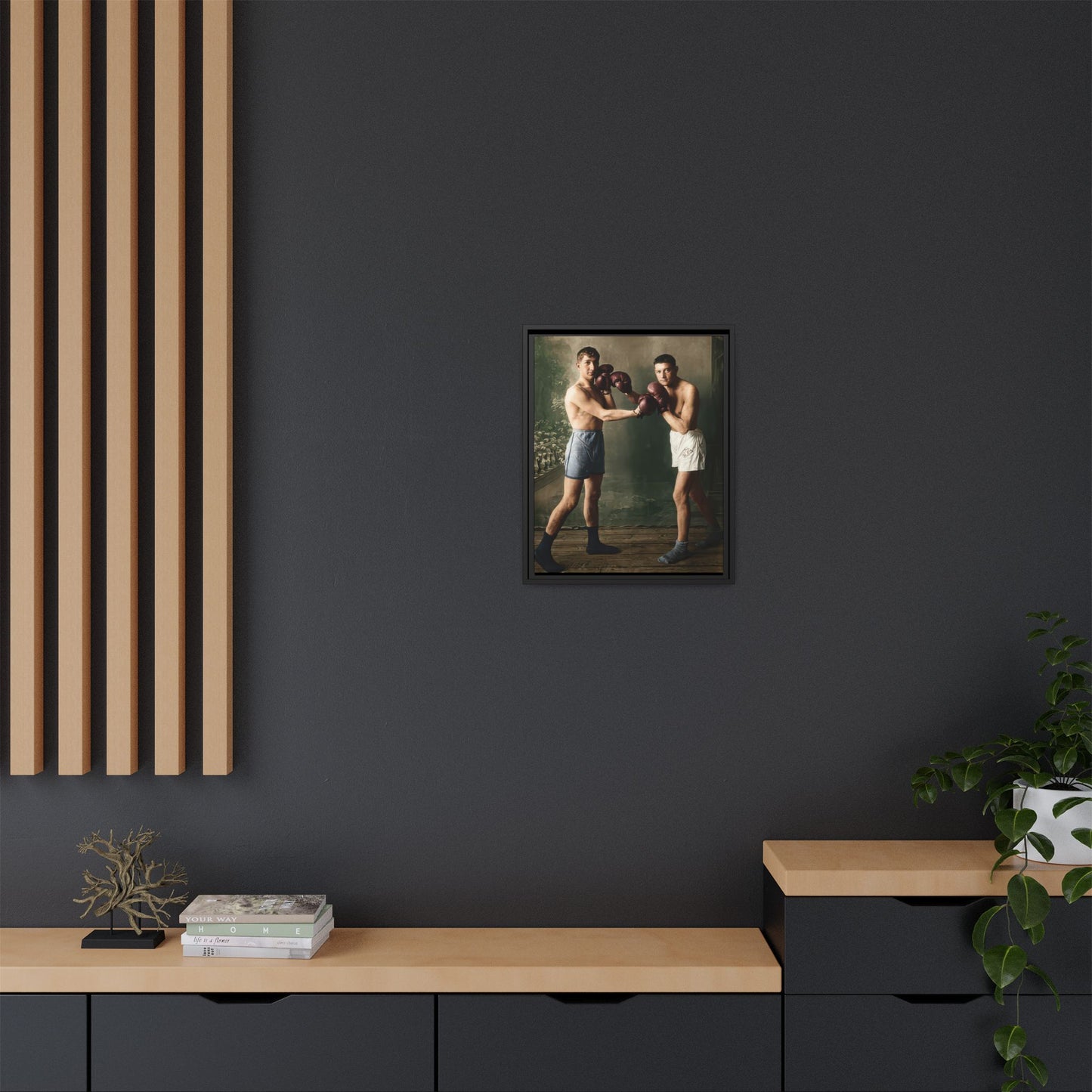 athlétisme 003 | Framed Vintage Photo - Matte Canvas