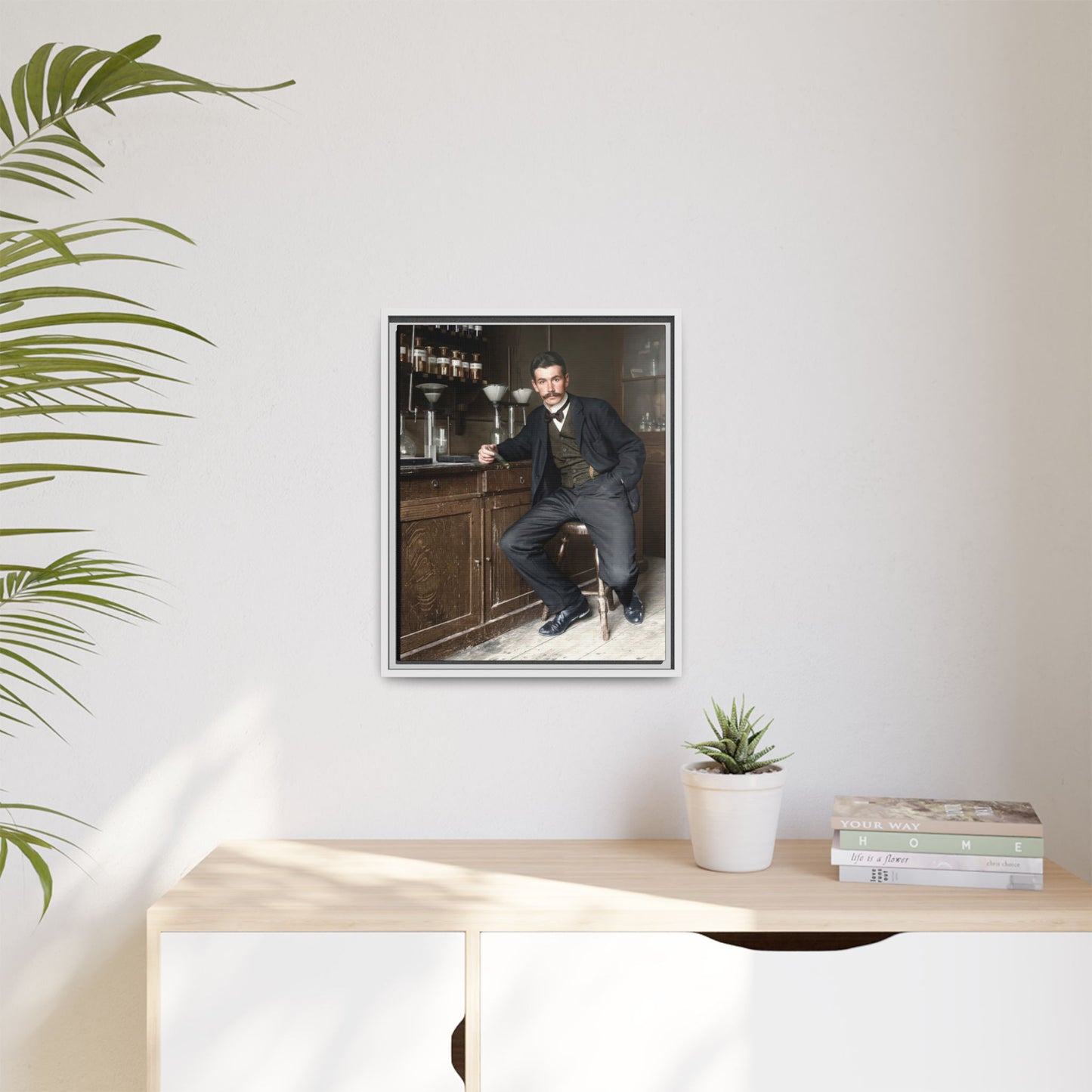 celibataire 024 | Framed Vintage Photo - Matte Canvas