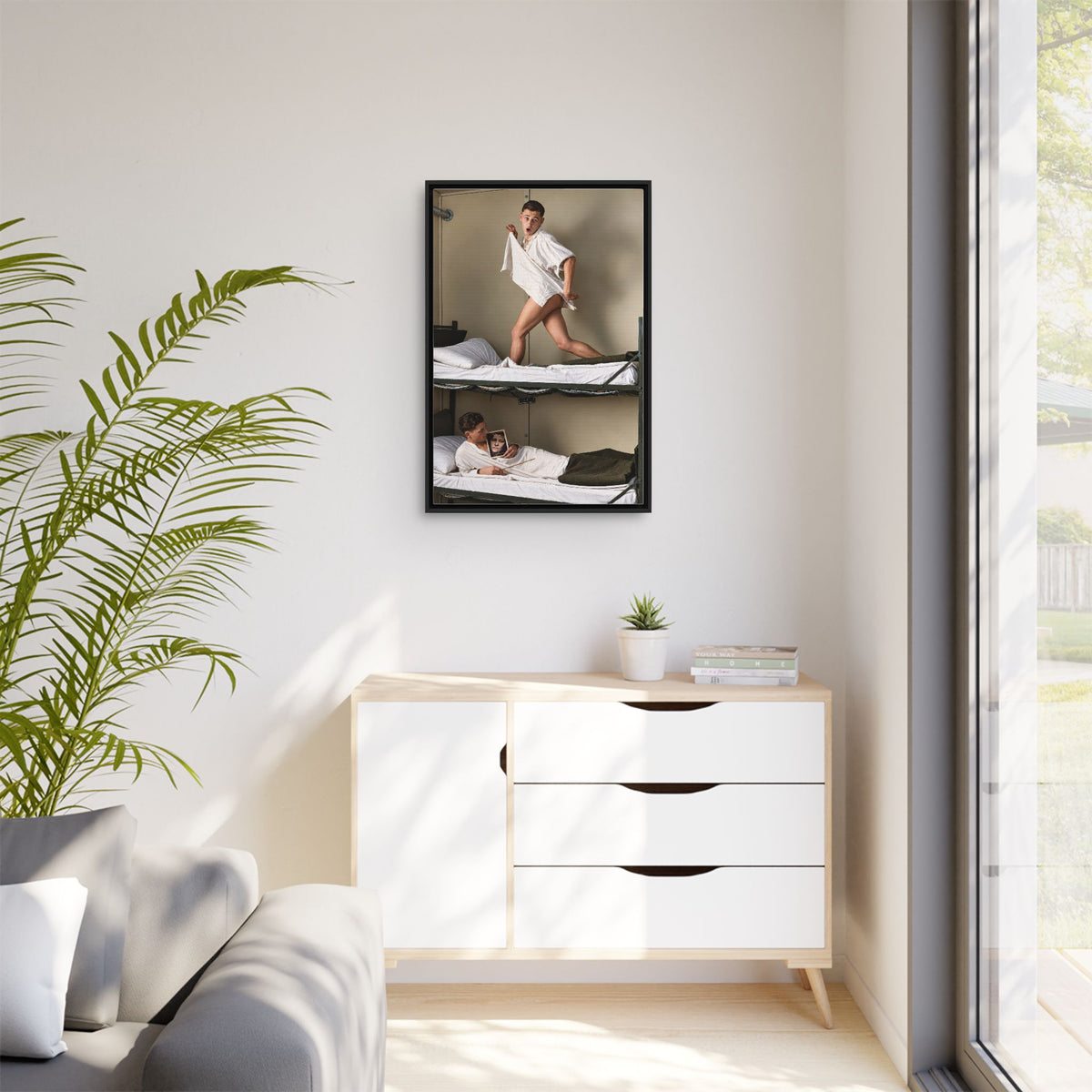 paire 168 | Framed Vintage Photo - Matte Canvas