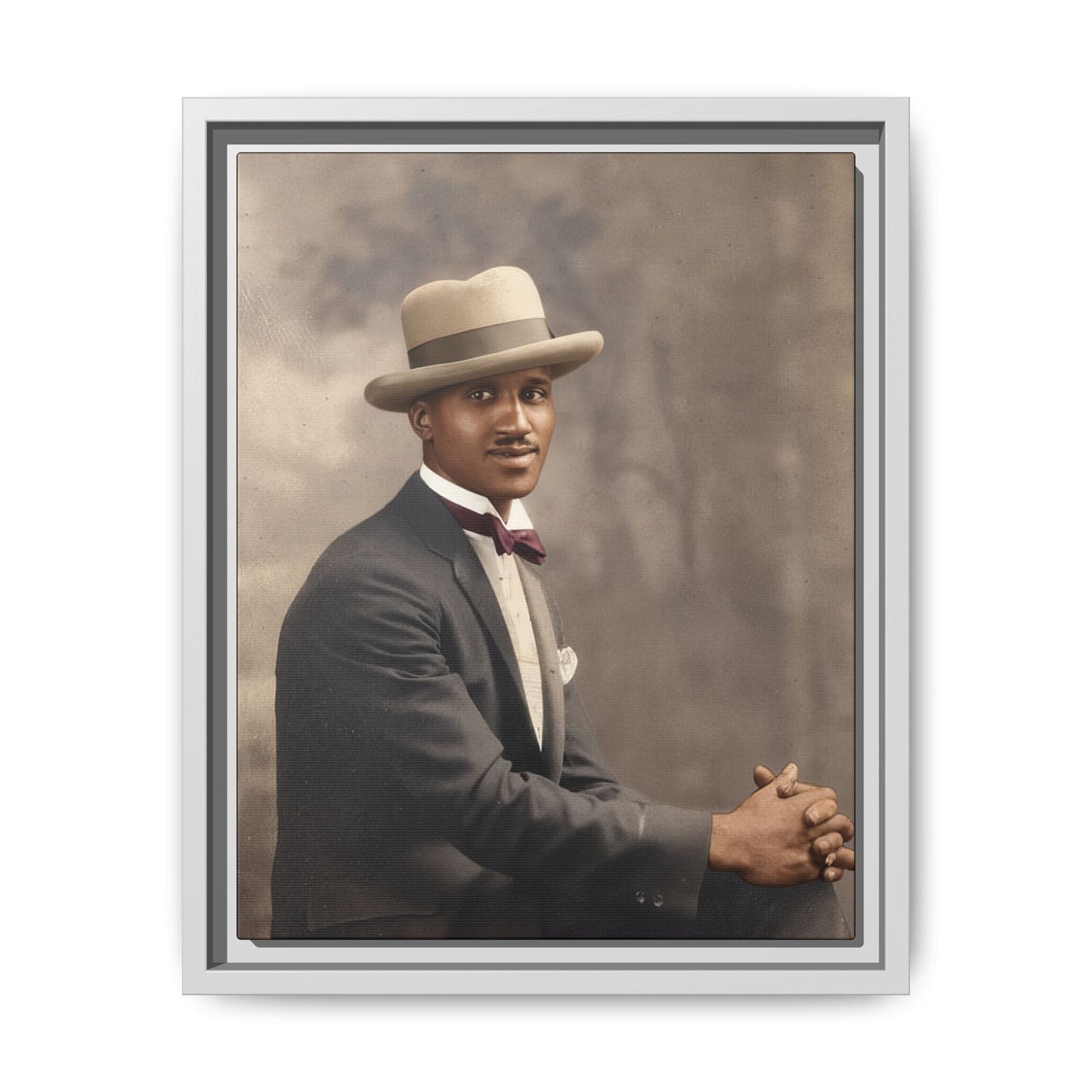 celibataire 004 | Framed Vintage Photo - Matte Canvas