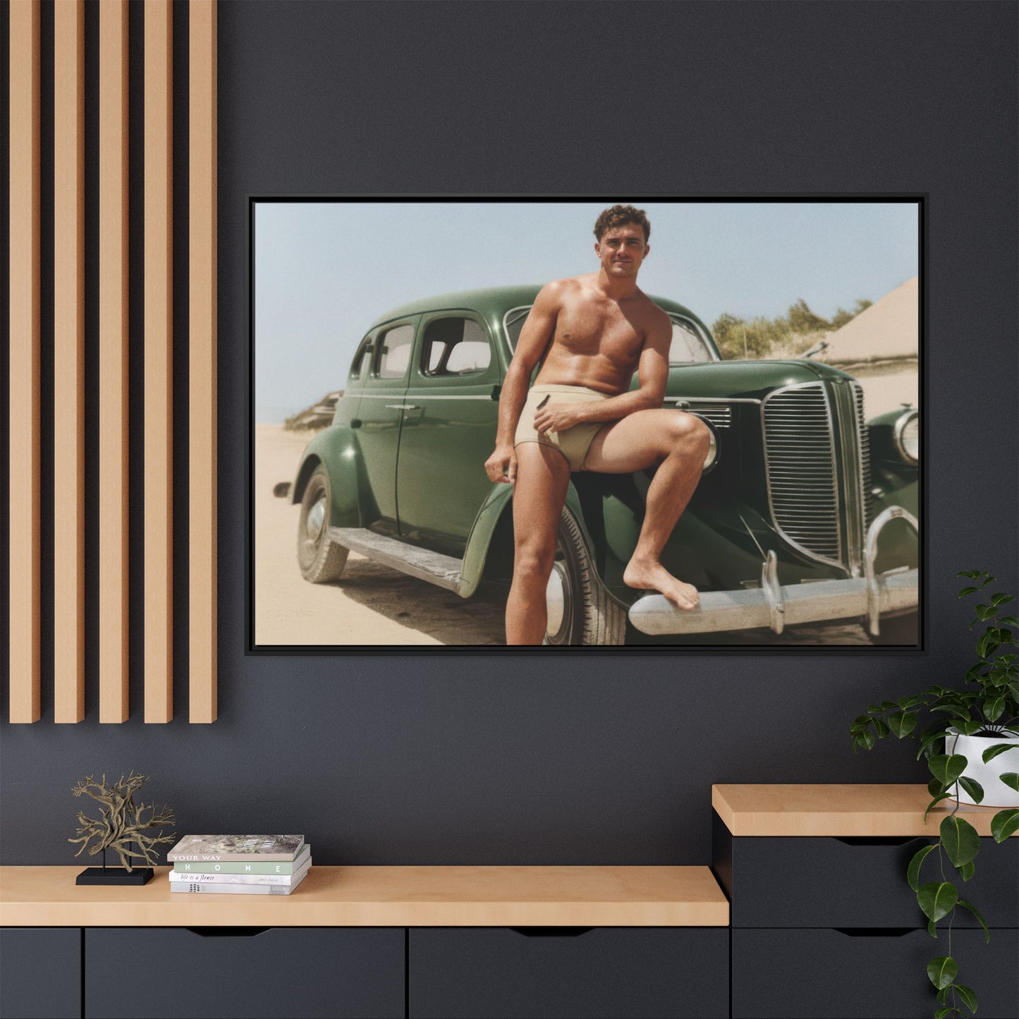 nager 022 | Framed Vintage Photo - Matte Canvas
