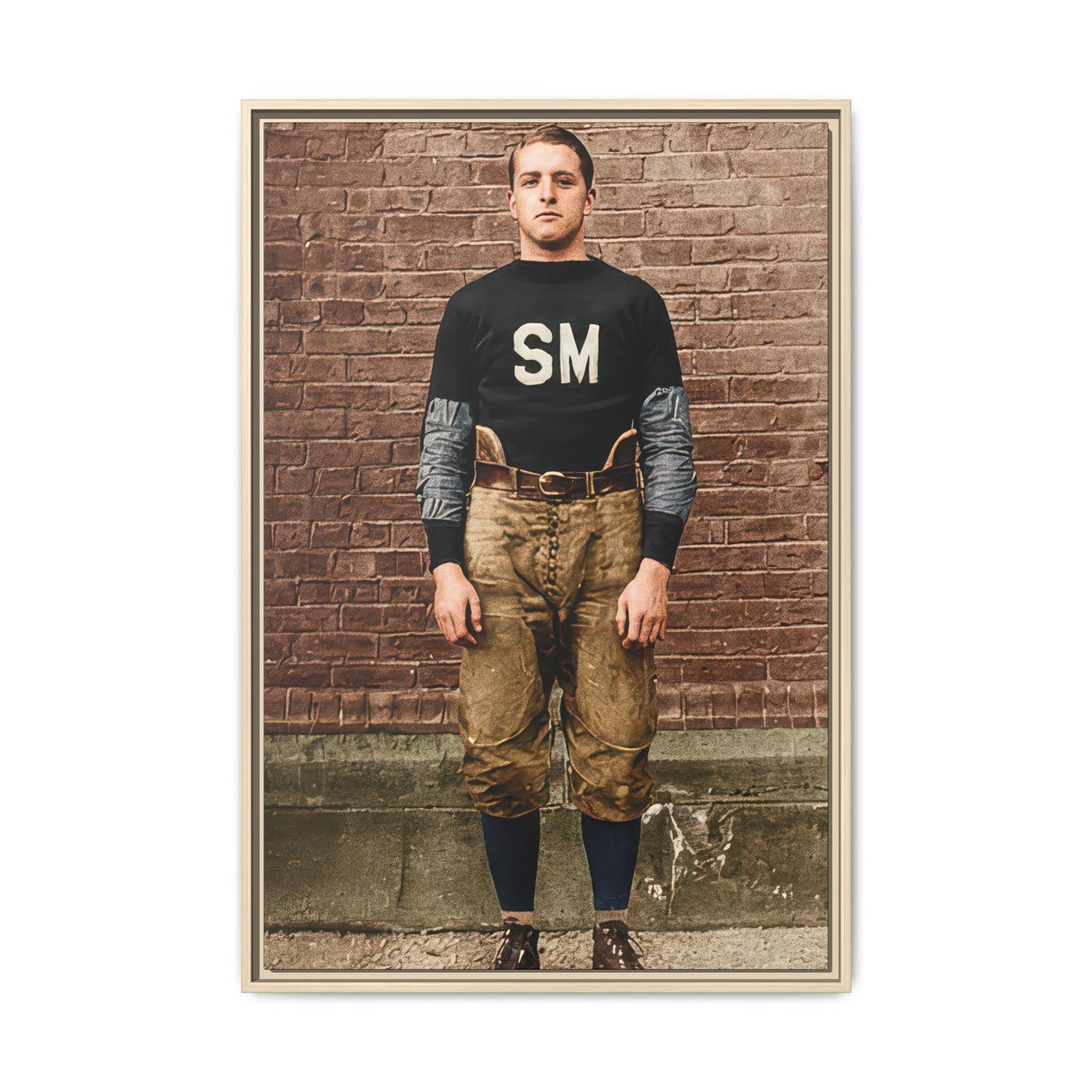 athlétisme 040 | Framed Vintage Photo - Matte Canvas