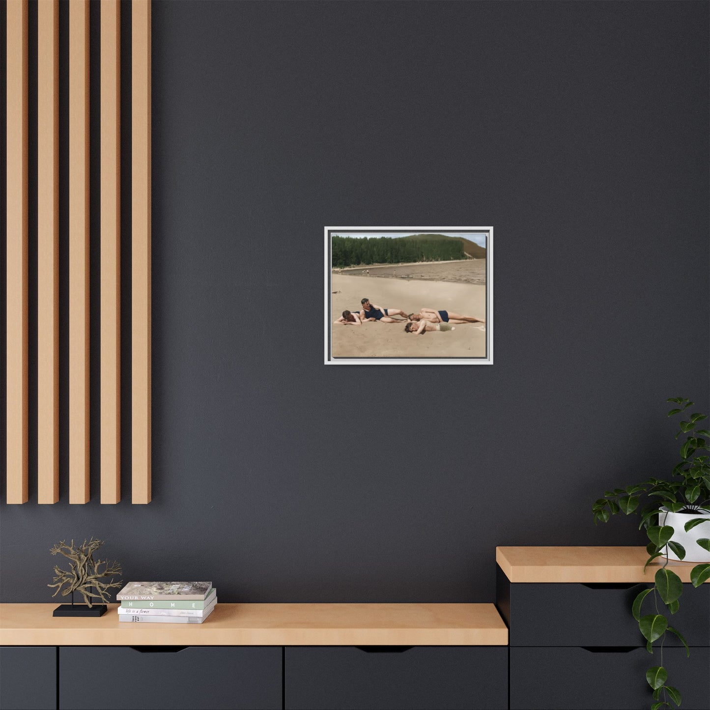 nager 026 | Framed Vintage Photo - Matte Canvas