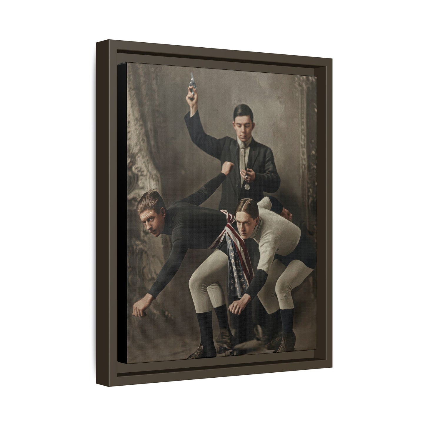 athlétisme 020 | Framed Vintage Photo - Matte Canvas