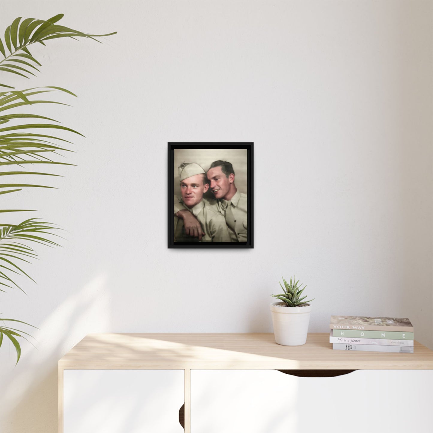 paire 049 | Framed Vintage Photo - Matte Canvas
