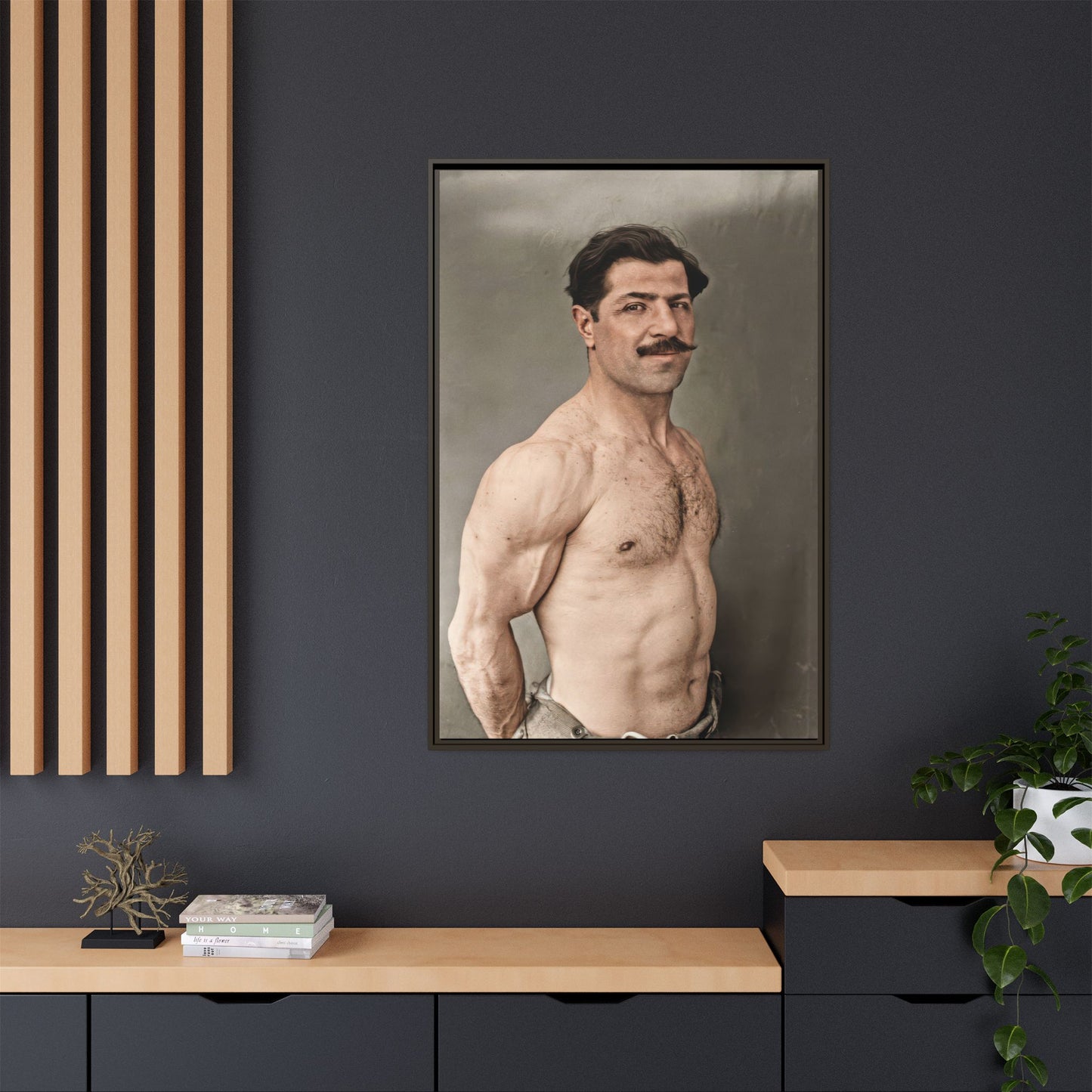 athlétisme 024 | Framed Vintage Photo - Matte Canvas