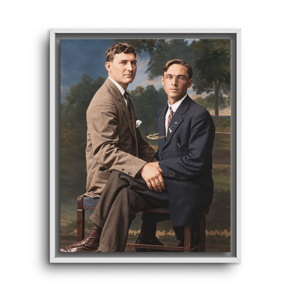 paire 165 | Framed Vintage Photo - Matte Canvas