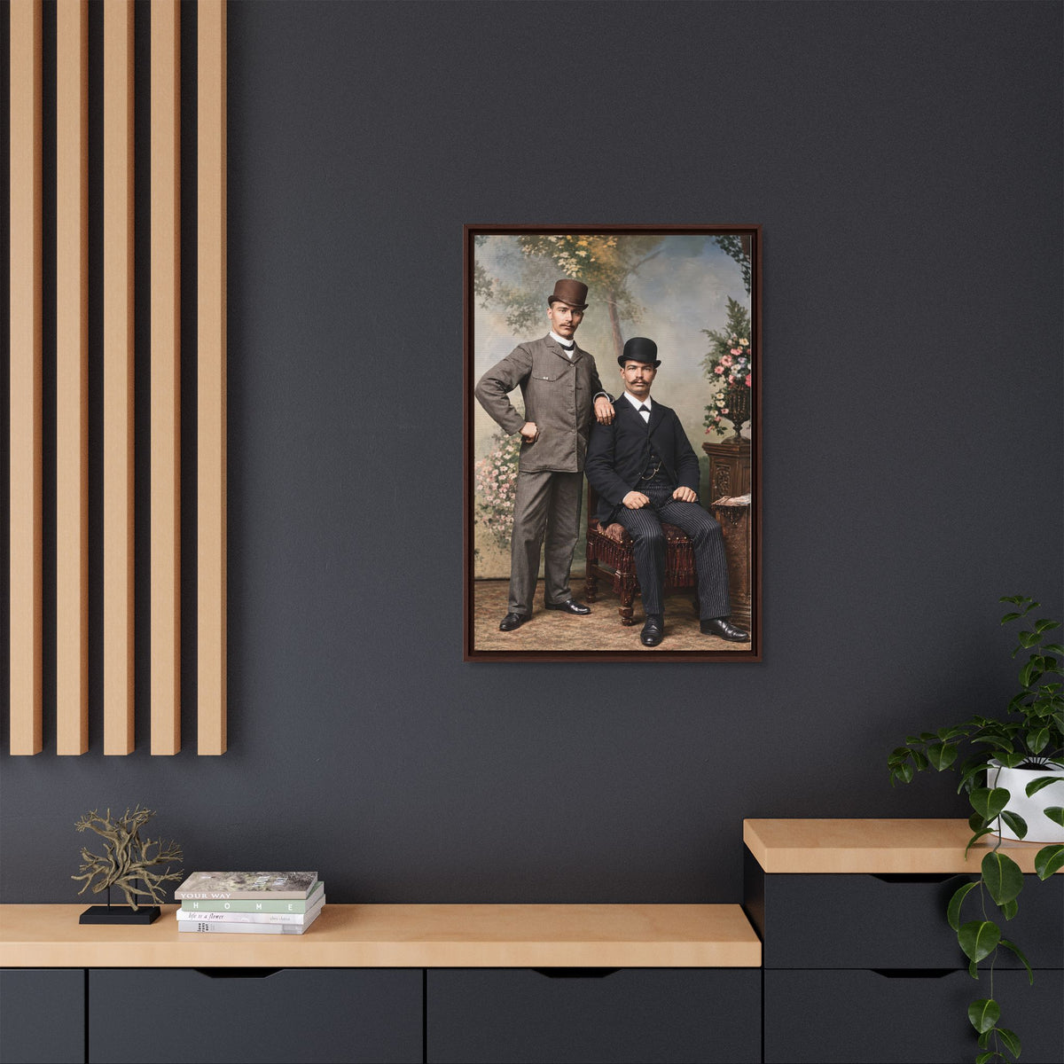 paire 068 | Framed Vintage Photo - Matte Canvas
