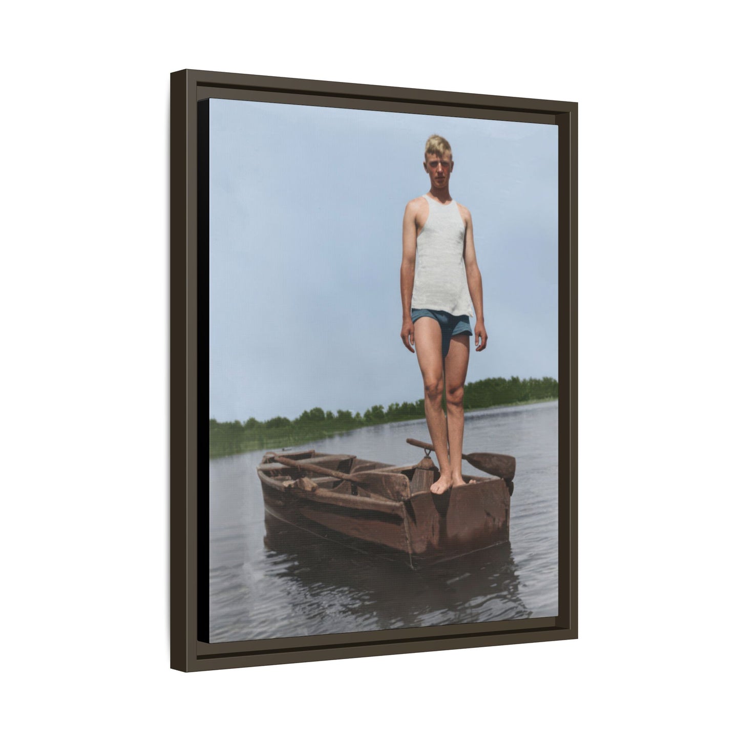 nager 025 | Framed Vintage Photo - Matte Canvas