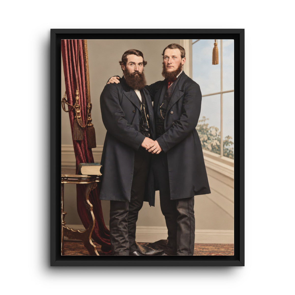 paire 022 | Framed Vintage Photo - Matte Canvas