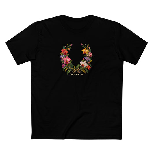 Orgullo Colombian Cattleya Orchid Pride T-Shirt | LGBTQ Botanical Tee