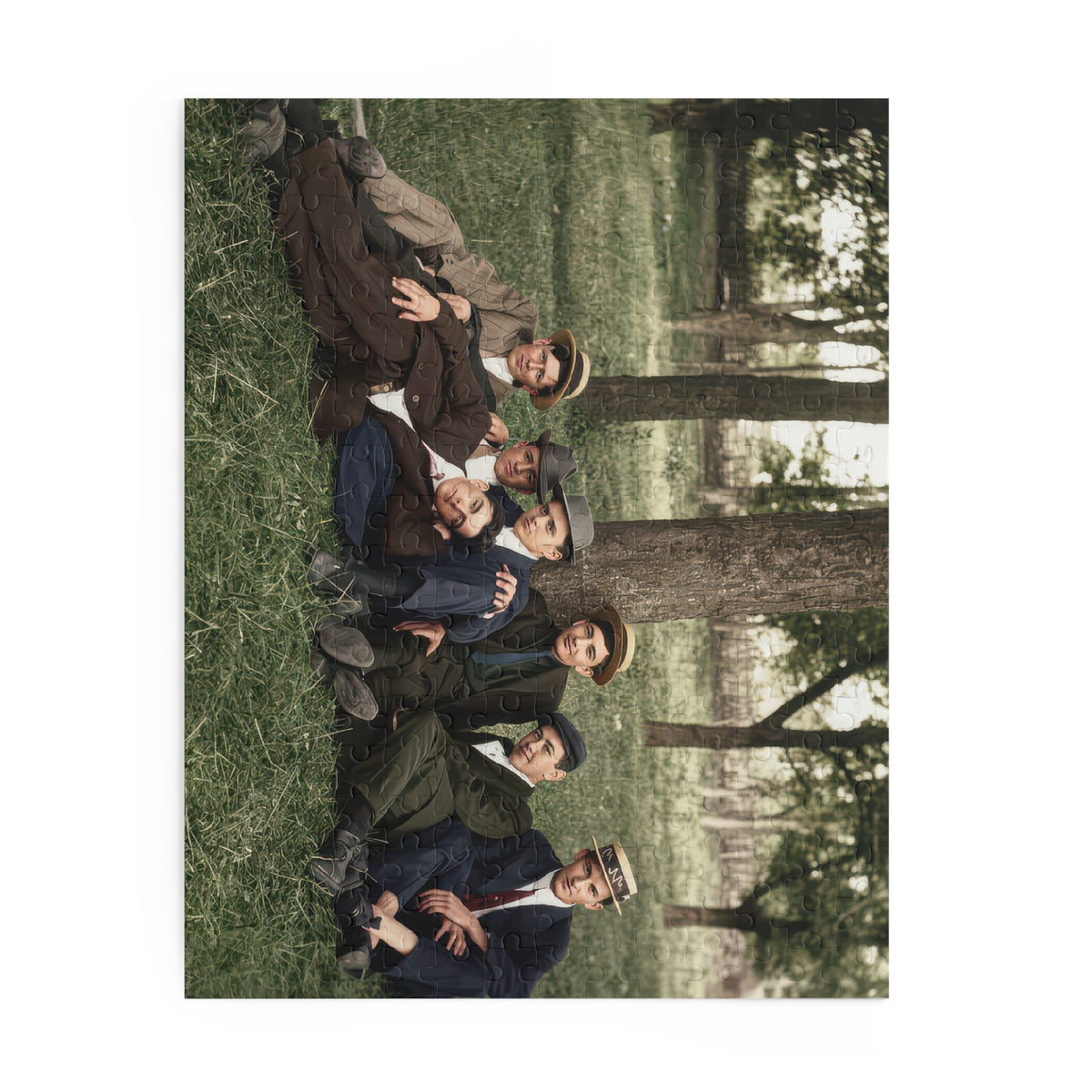 Seven Men Beneath the Trees Jigsaw Puzzle | LGBTQ+ Heritage | hommes 005