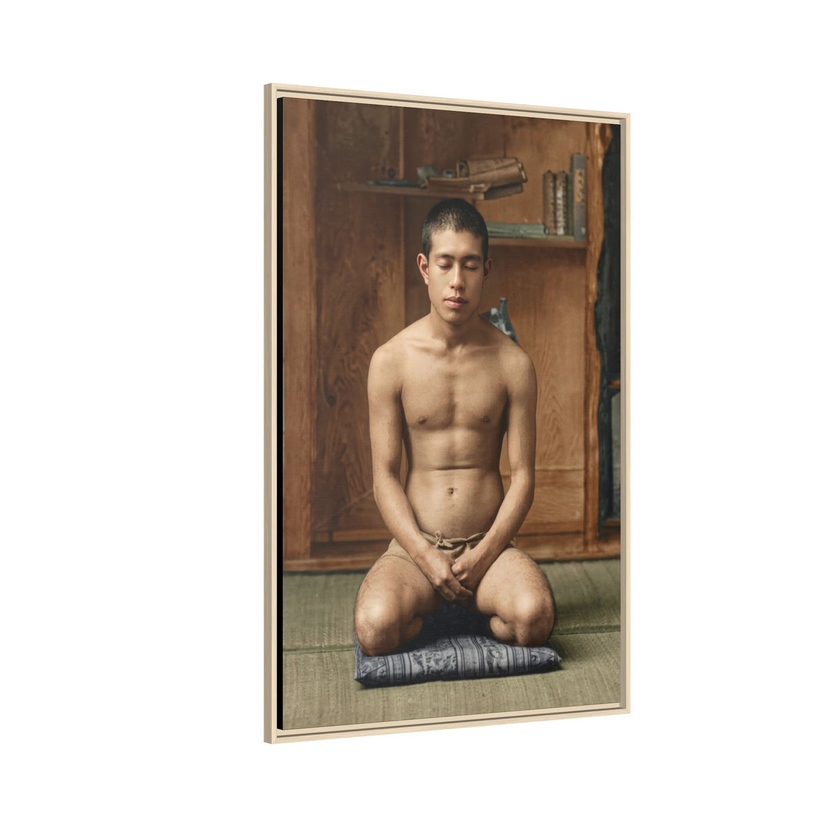 celibataire 025 | Framed Vintage Photo - Matte Canvas