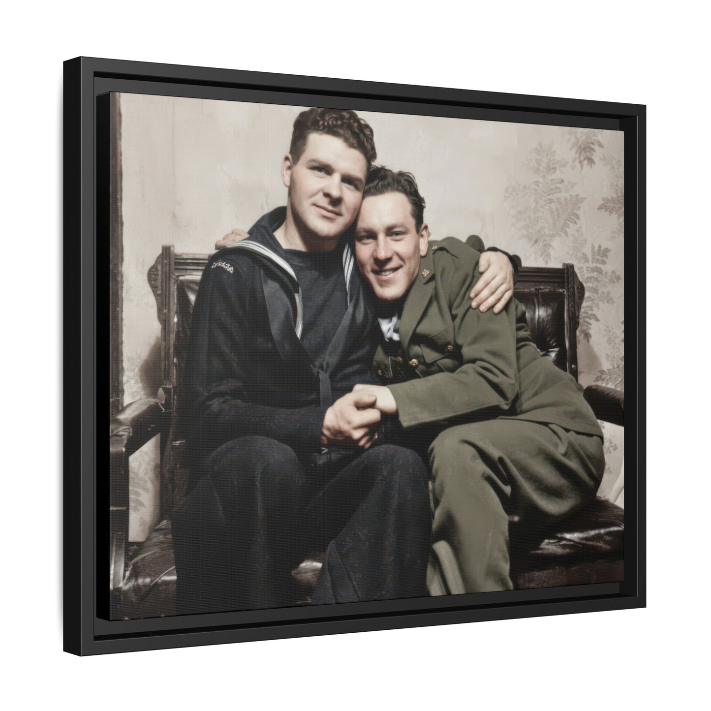 paire 087 | Framed Vintage Photo - Matte Canvas