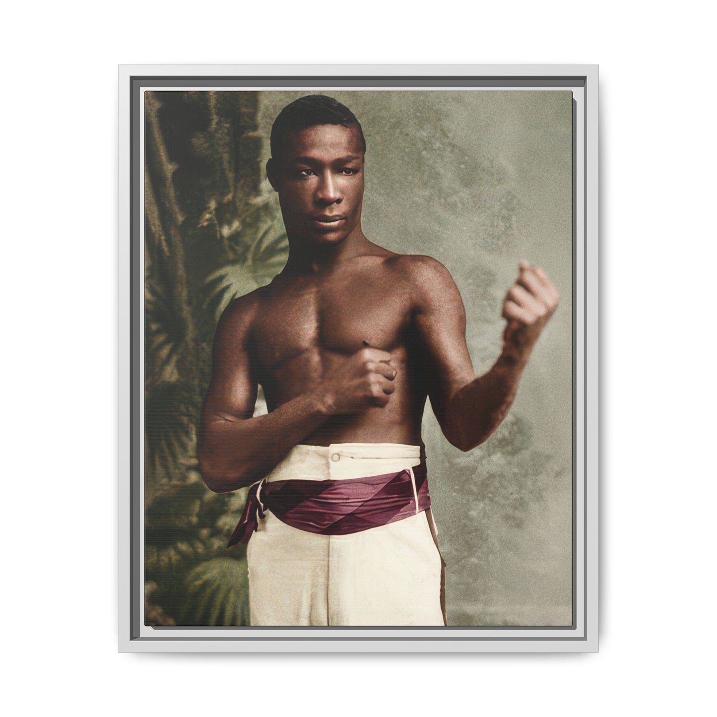 athlétisme 030 | Framed Vintage Photo - Matte Canvas
