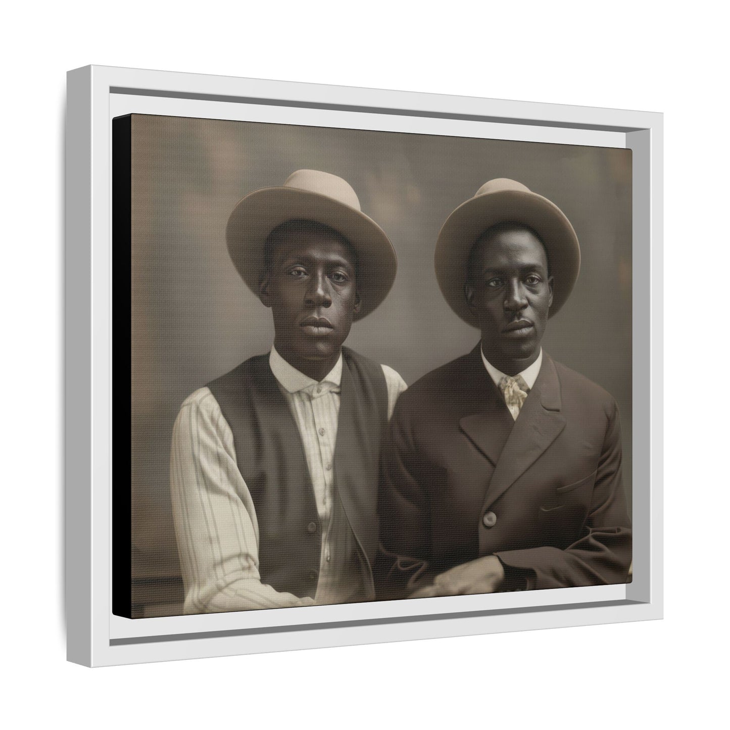 paire 103 | Framed Vintage Photo - Matte Canvas