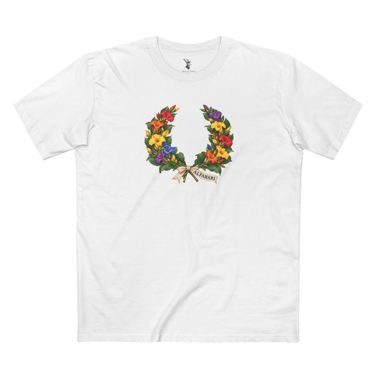 Nigerian Costus Alfahari Pride T-Shirt | Hausa Laurel Wreath Tee