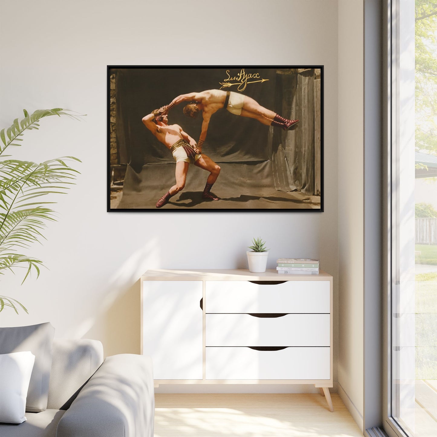 athlétisme 013 | Framed Vintage Photo - Matte Canvas