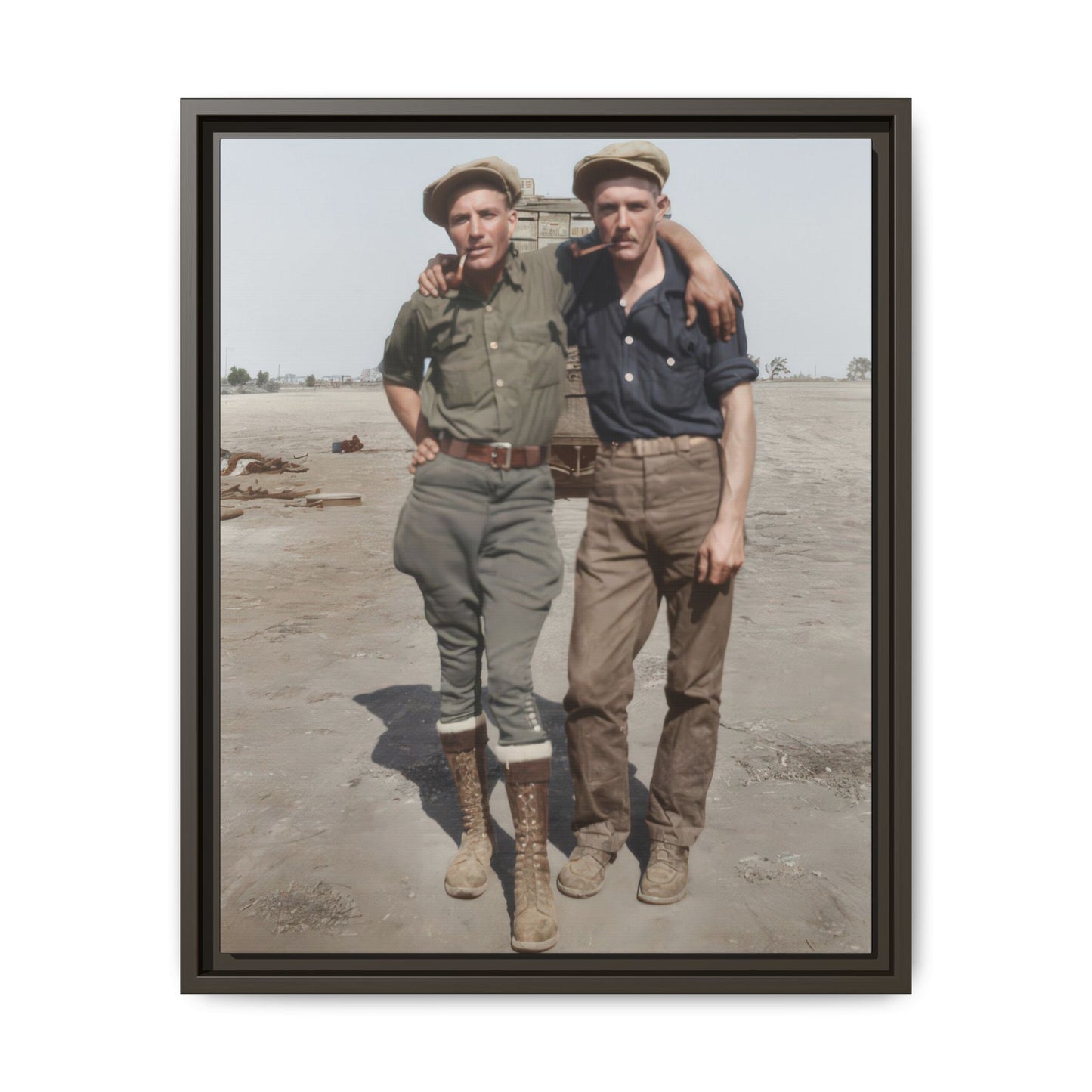 paire 061 | Framed Vintage Photo - Matte Canvas