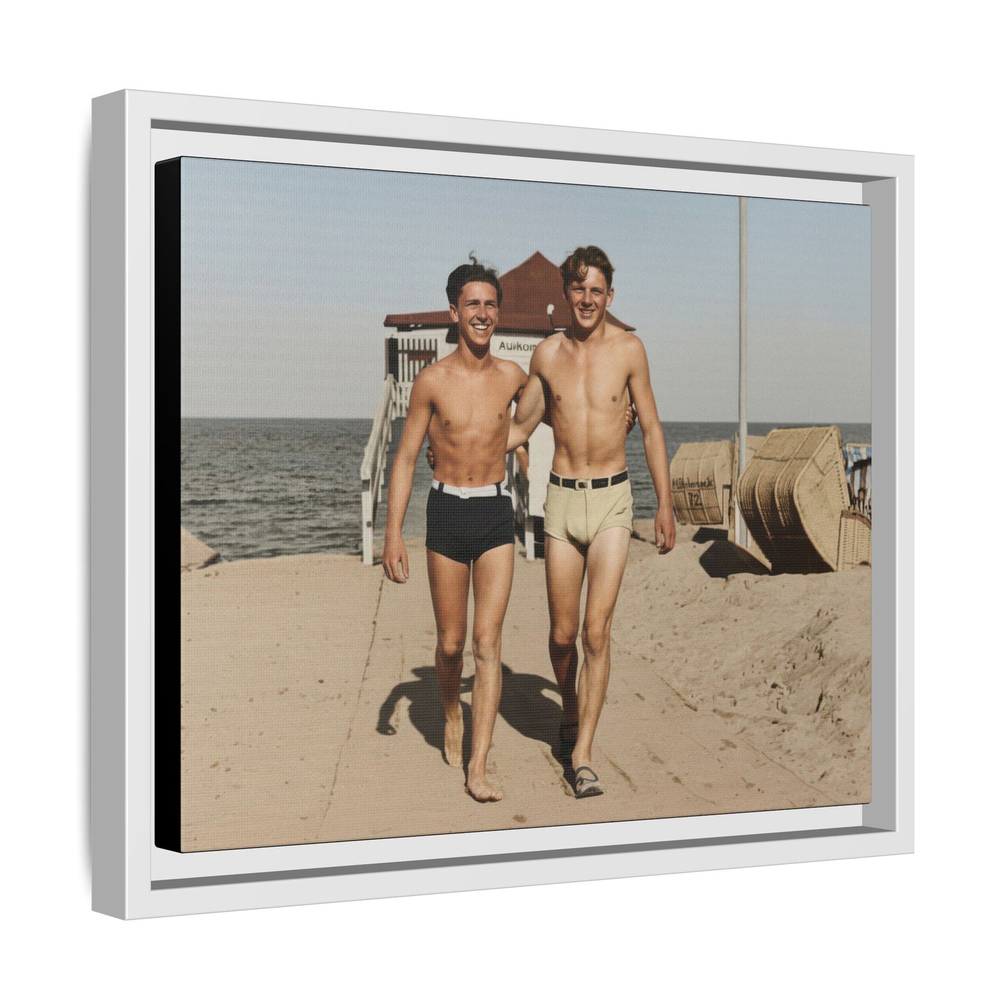 nager 003 | Framed Vintage Photo - Matte Canvas