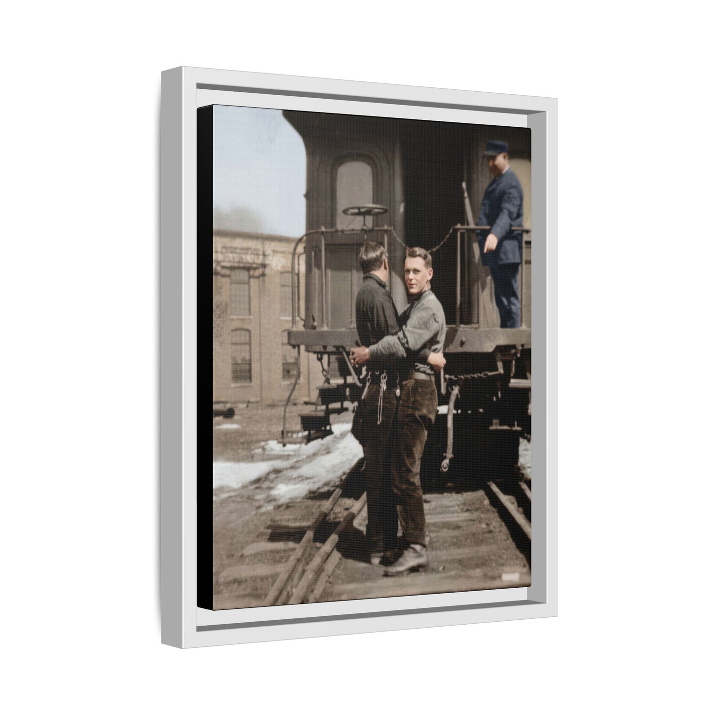 paire 018 | Framed Vintage Photo - Matte Canvas