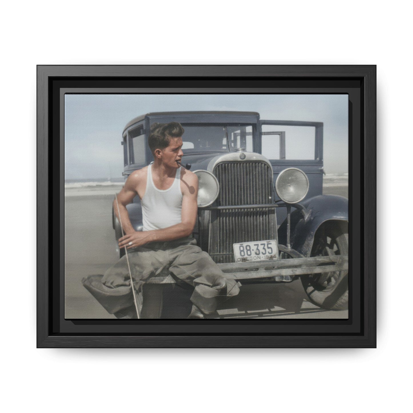 celibataire 008 | Framed Vintage Photo - Matte Canvas