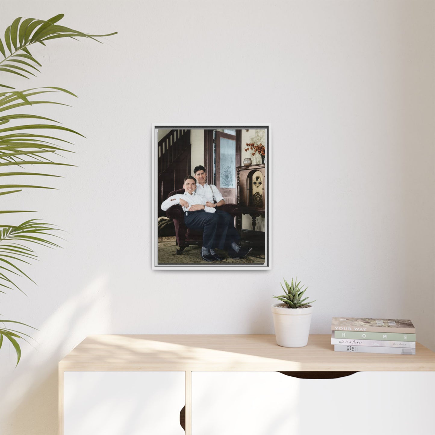 paire 053 | Framed Vintage Photo - Matte Canvas