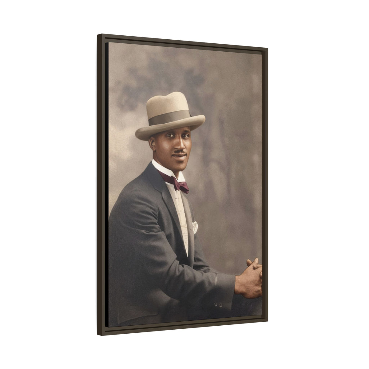 celibataire 004 | Framed Vintage Photo - Matte Canvas