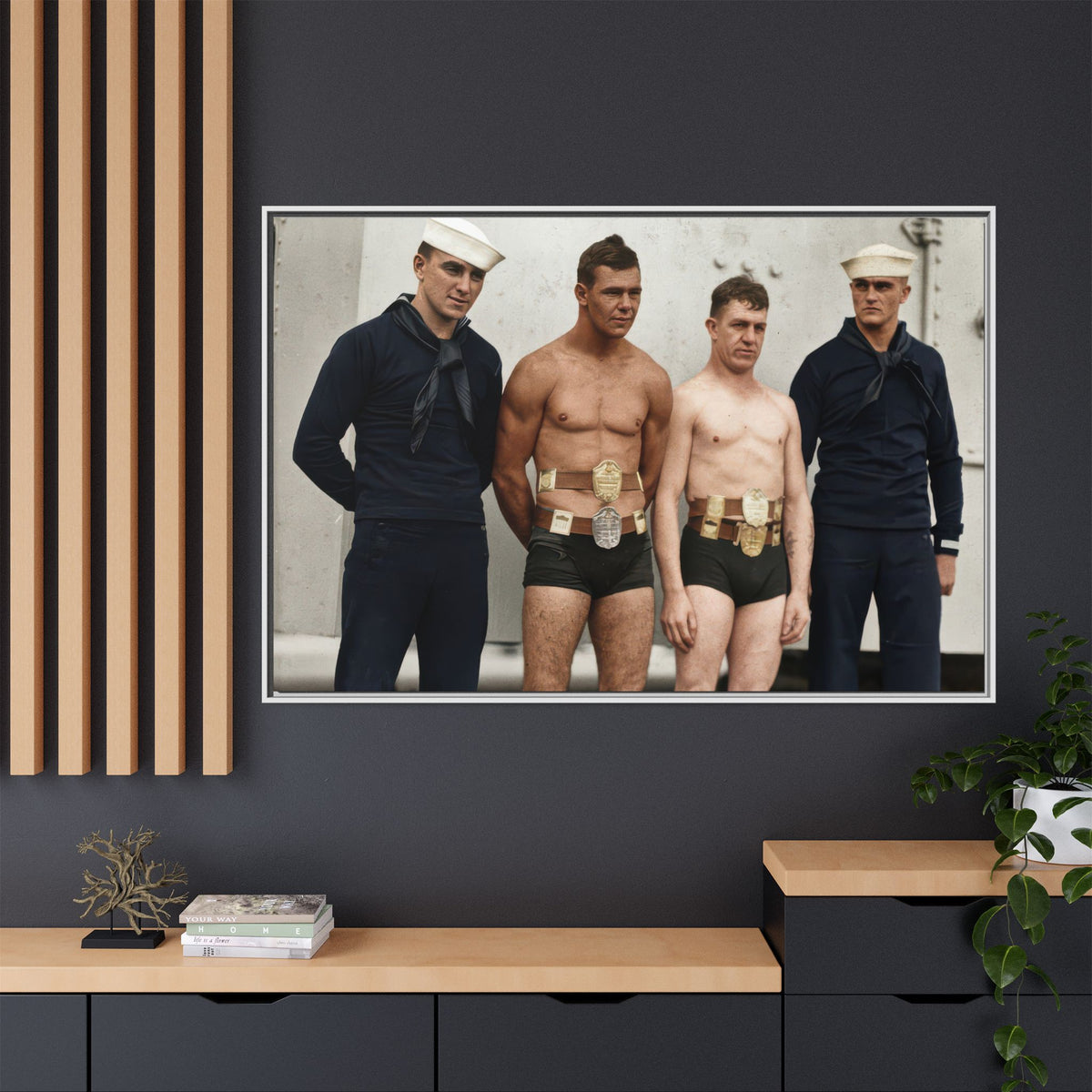 athlétisme 049 | Framed Vintage Photo - Matte Canvas