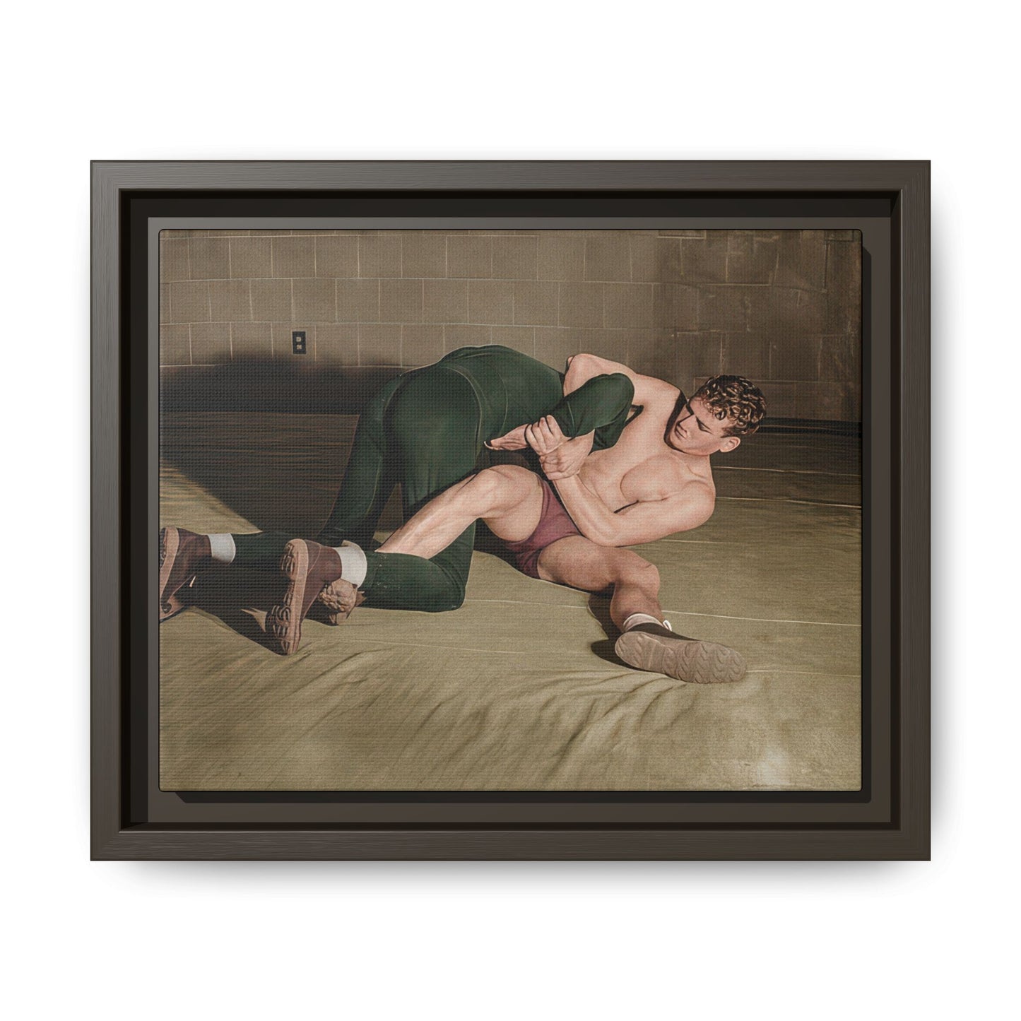 athlétisme 032 | Framed Vintage Photo - Matte Canvas