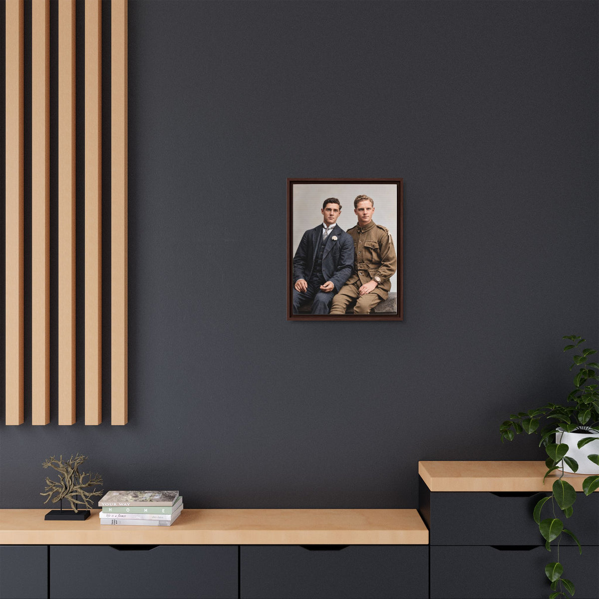 paire 169 | Framed Vintage Photo - Matte Canvas