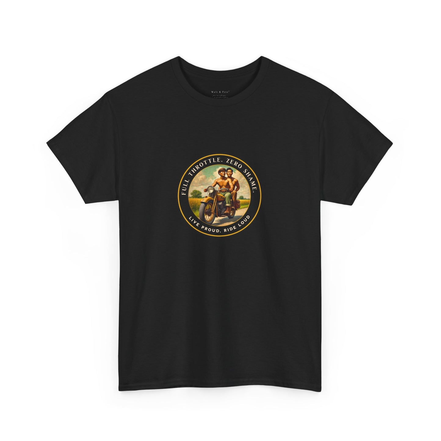 Open Road Motorcycle Pride T-Shirt | Vintage Rider Graphic Tee | LGBTQ Biker Shirt