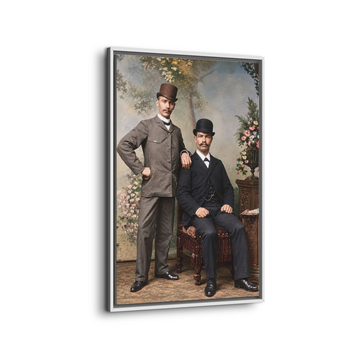 paire 068 | Framed Vintage Photo - Matte Canvas
