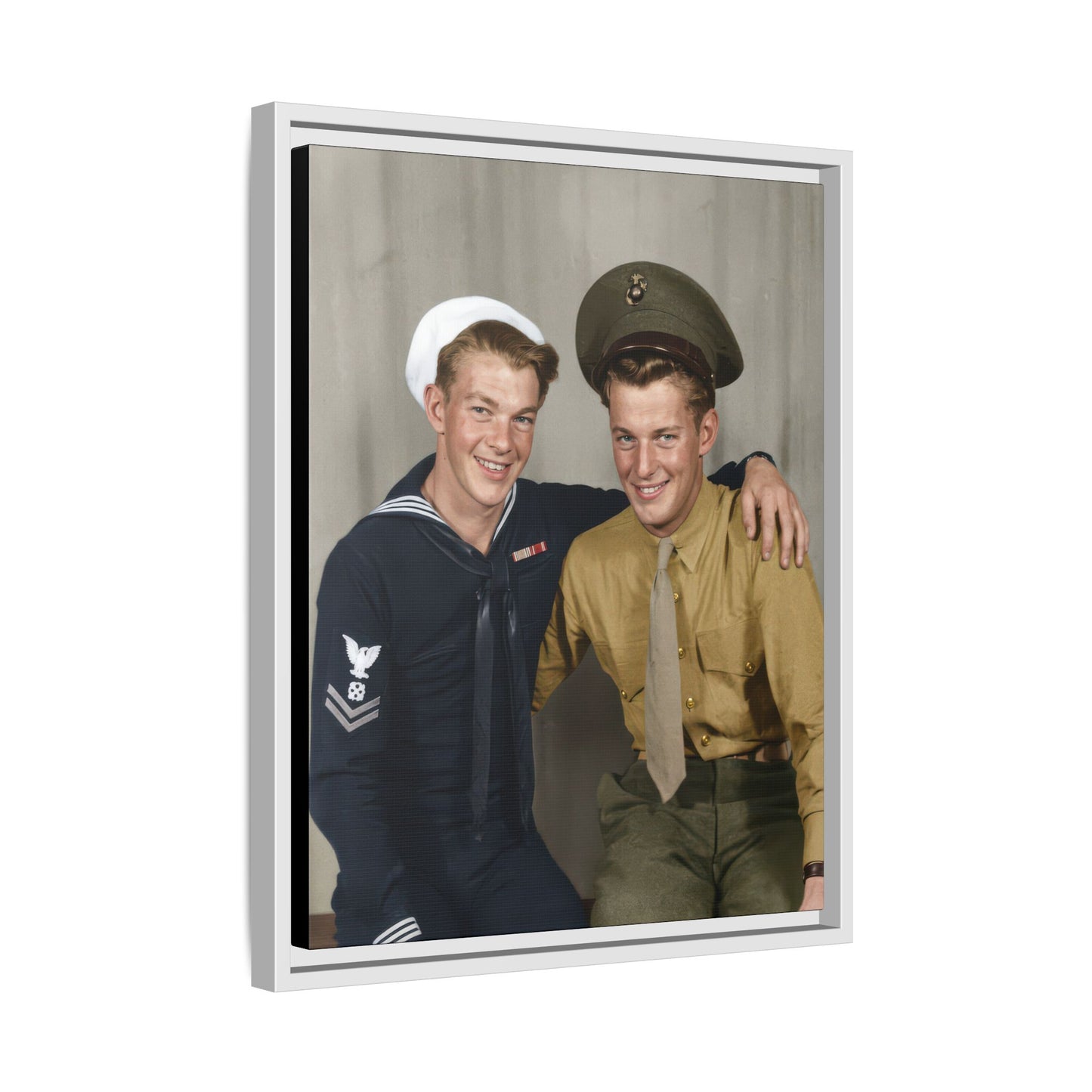 paire 132 | Framed Vintage Photo - Matte Canvas