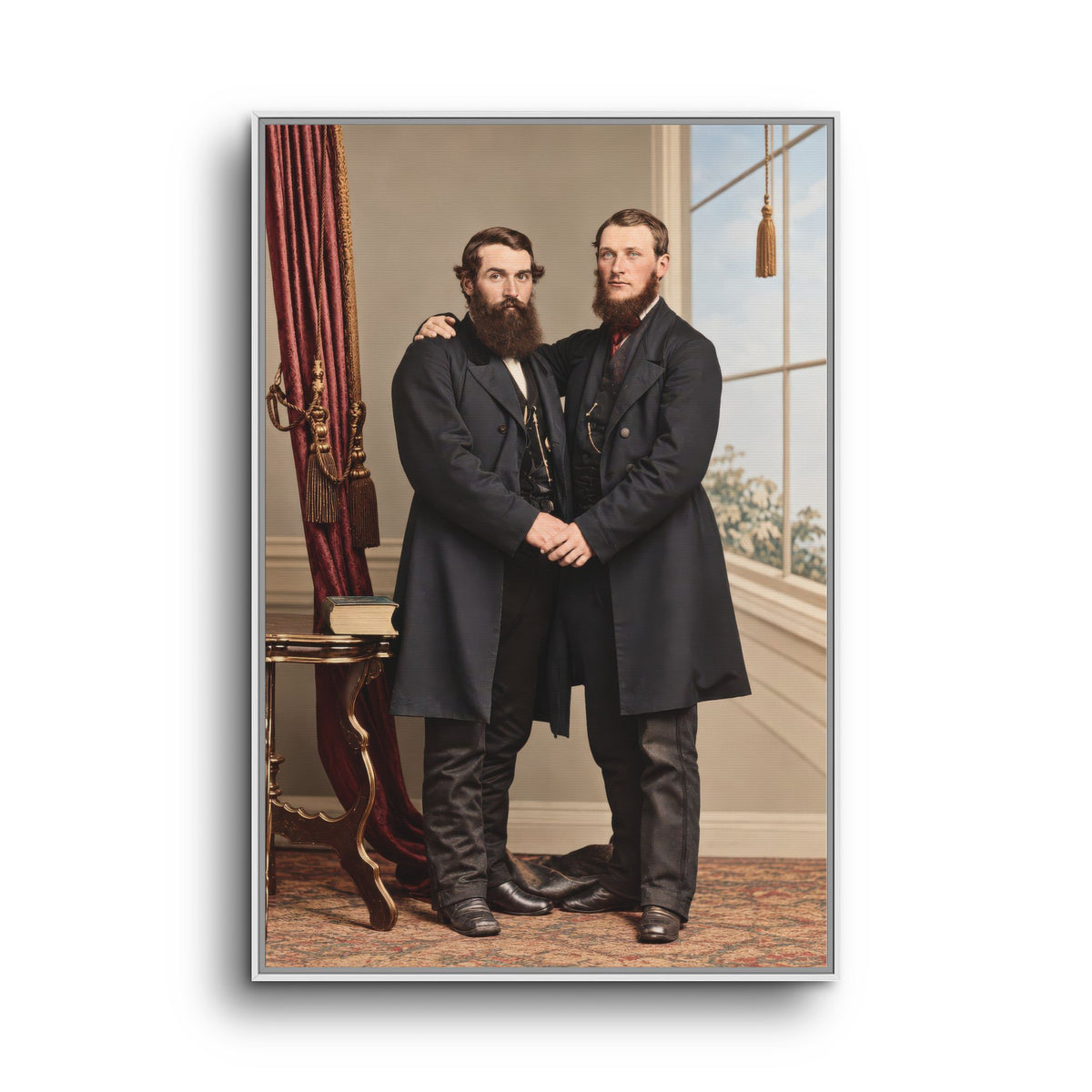 paire 022 | Framed Vintage Photo - Matte Canvas
