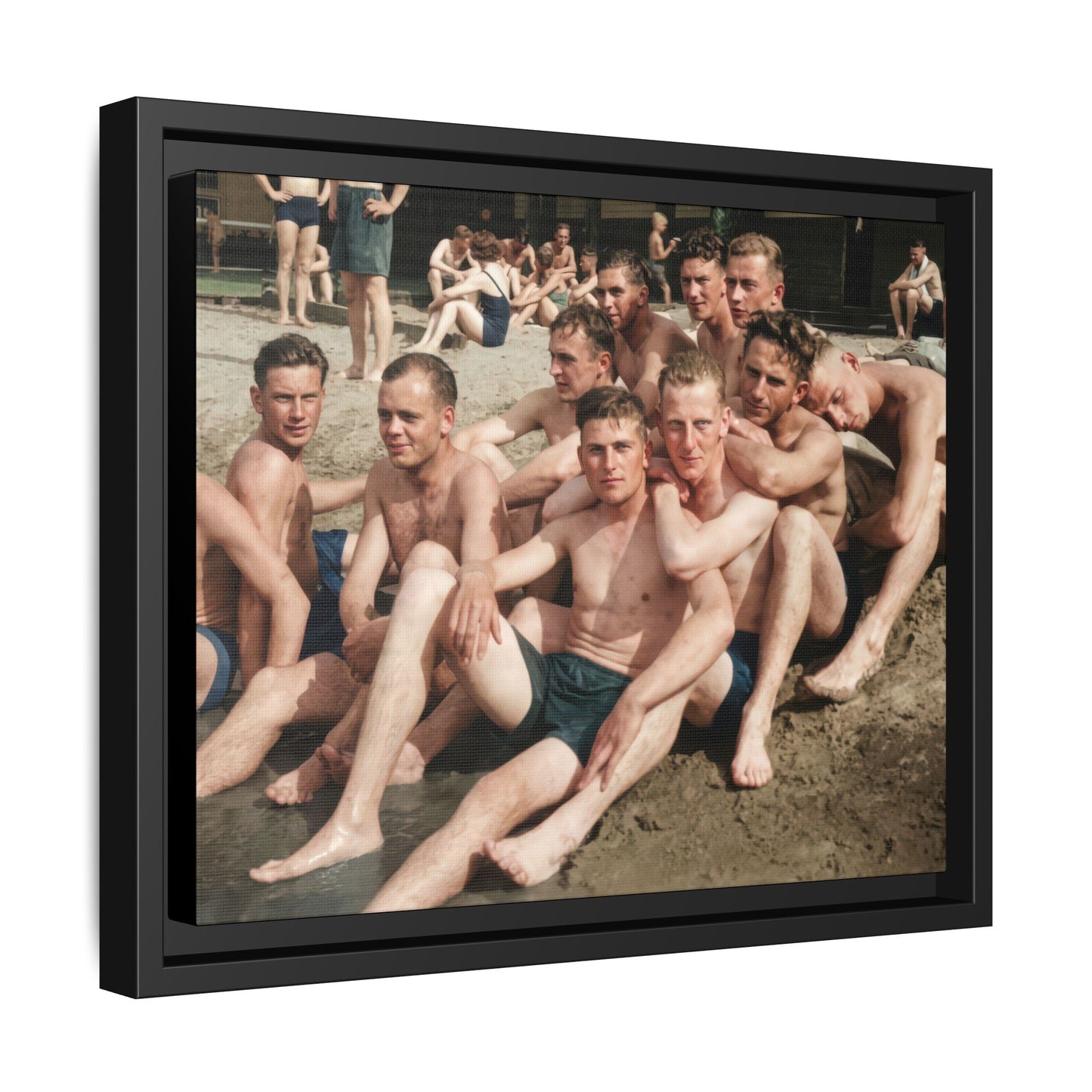 nager 012 | Framed Vintage Photo - Matte Canvas