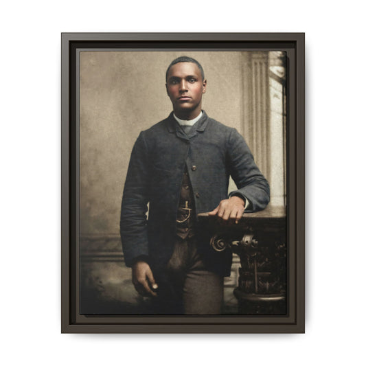 celibataire 036 | Framed Vintage Photo - Matte Canvas