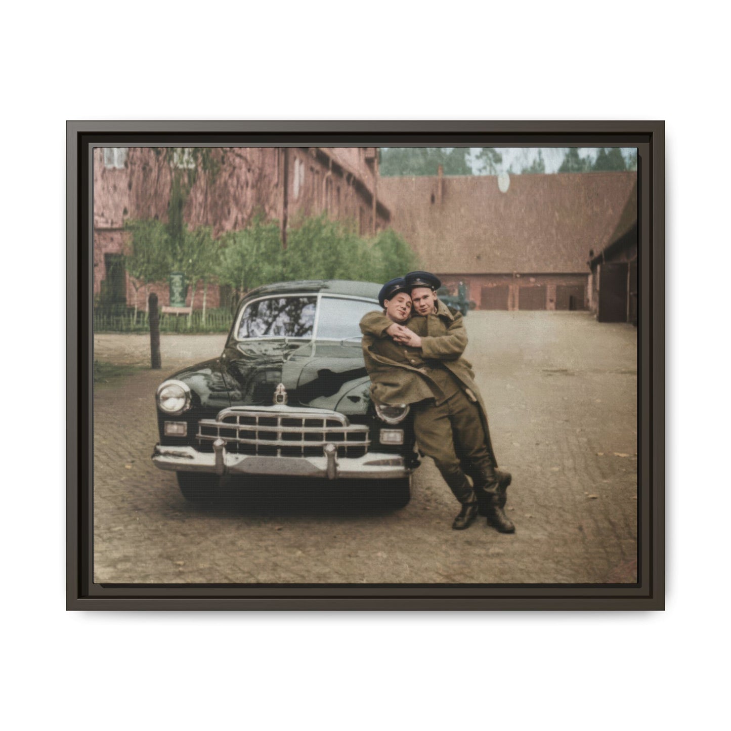 paire 015 | Framed Vintage Photo - Matte Canvas