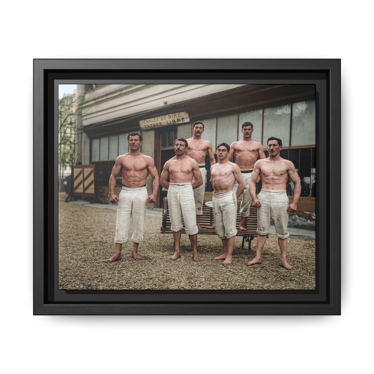 athlétisme 044| Framed Vintage Photo - Matte Canvas