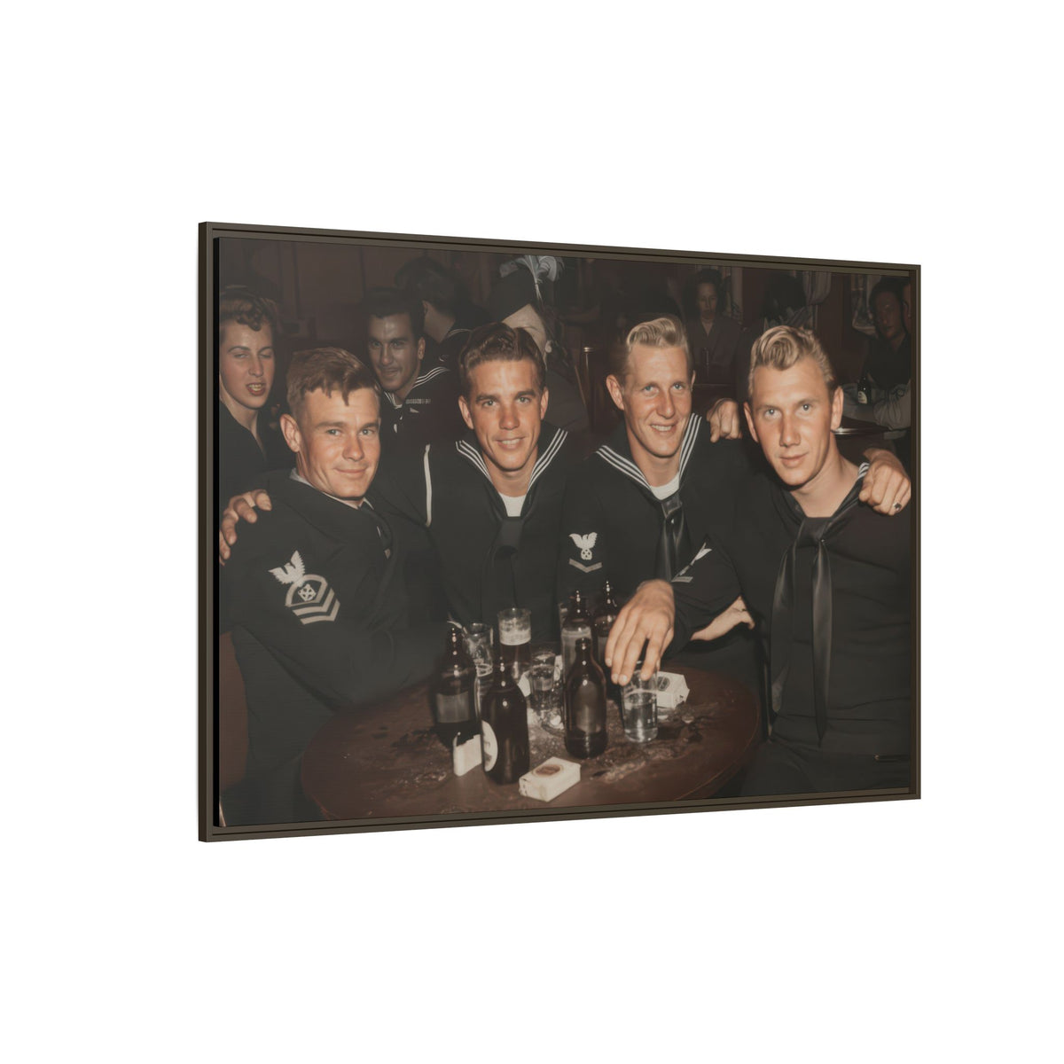 hommes 007 | Framed Vintage Photo - Matte Canvas2